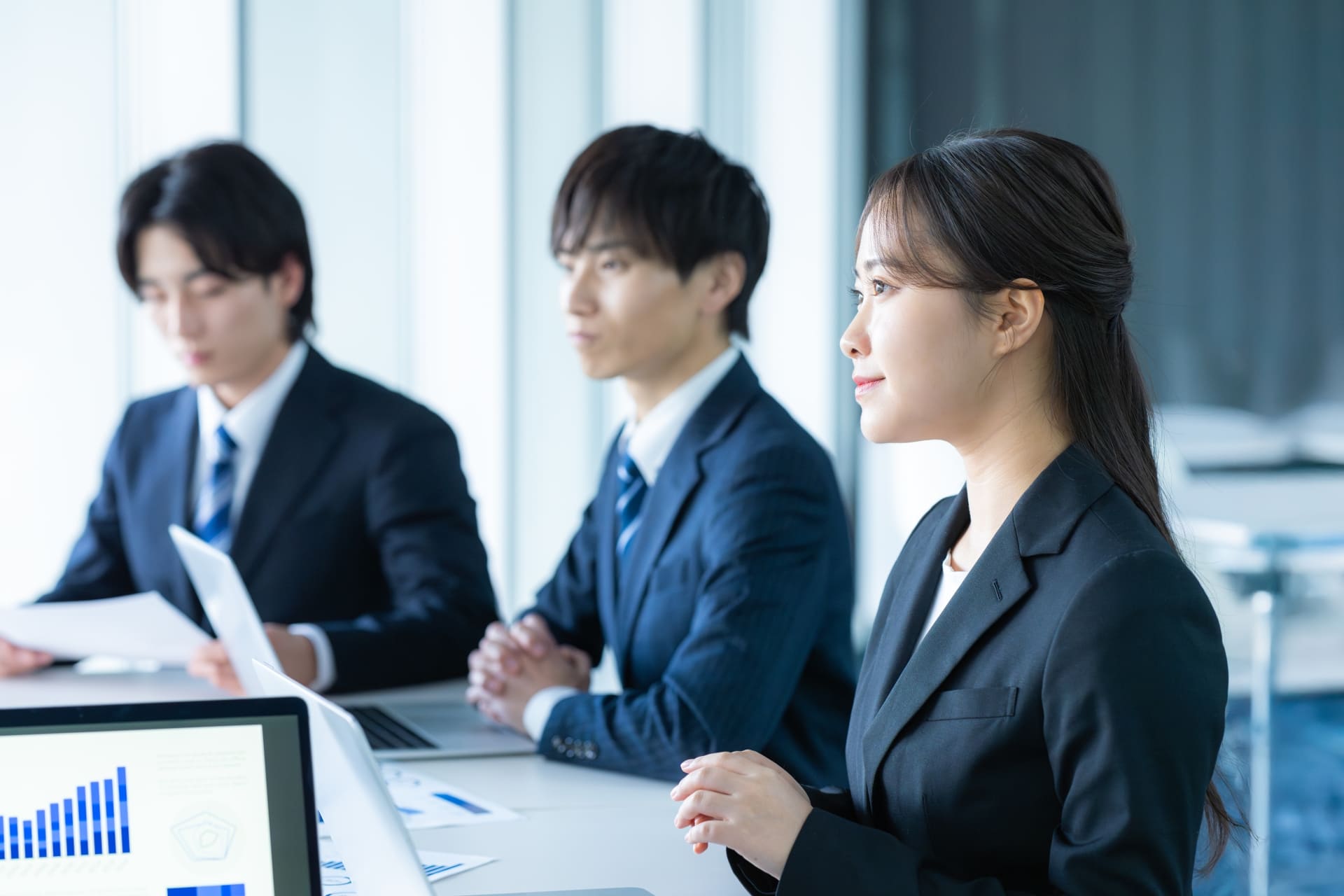 アシスト3人で提案している画像